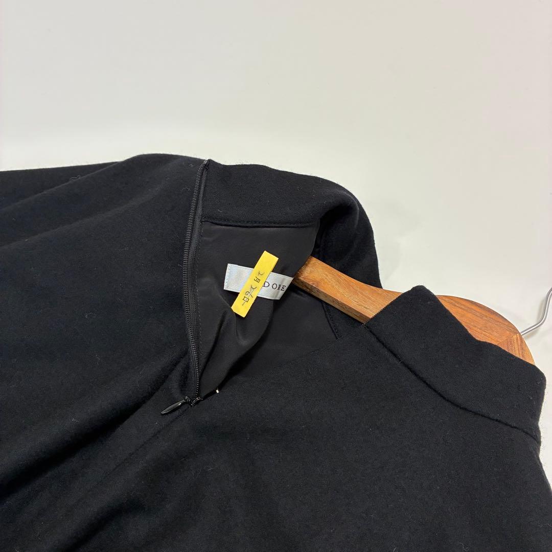 ADORE アドーア☆ハイネックバックレースロングワンピース 36 ブラック