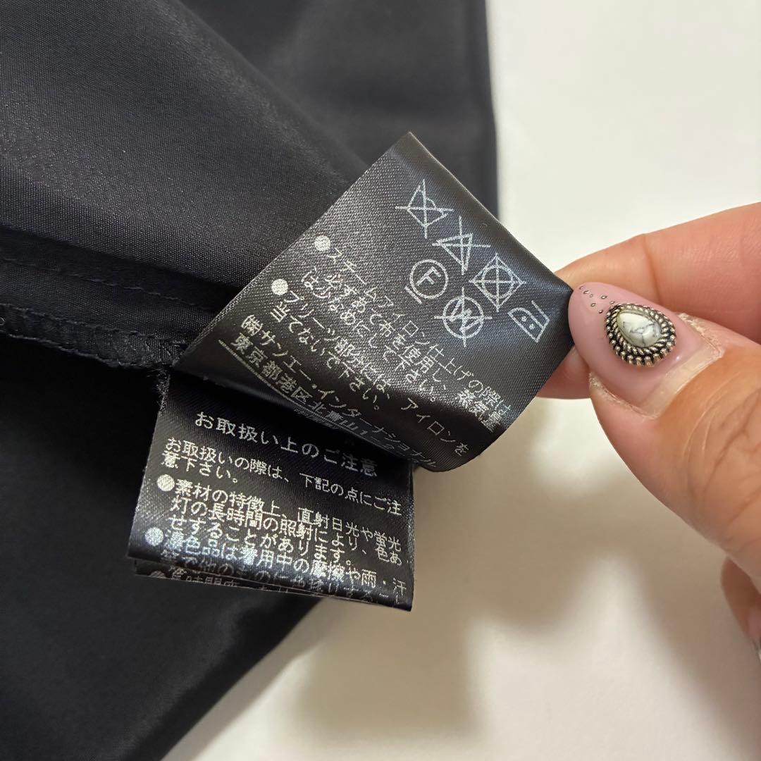 ADORE アドーア☆ハイネックバックレースロングワンピース 36 ブラック