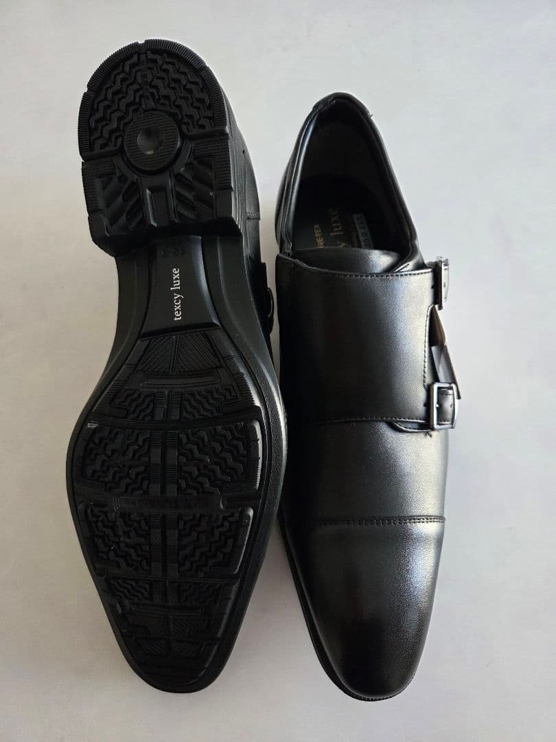 【新品未使用】texcy luxe　ゴアテックス　 モンクストラップ　ビジネス靴