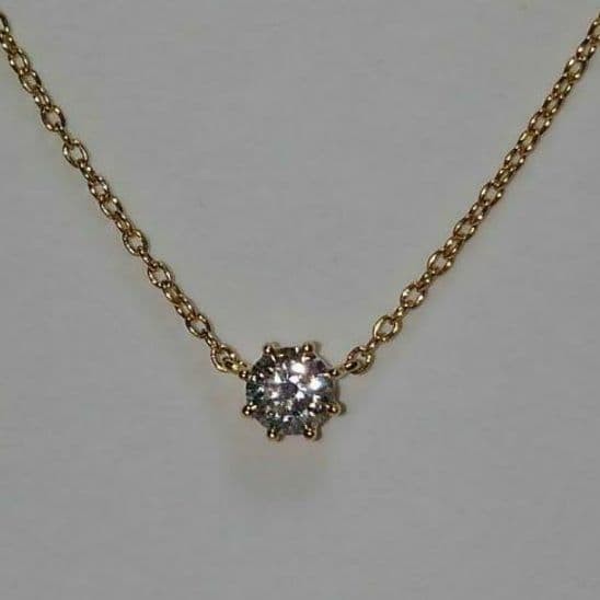 AHKAH　K18 ソルティアラウンドネックレス 0.15ct