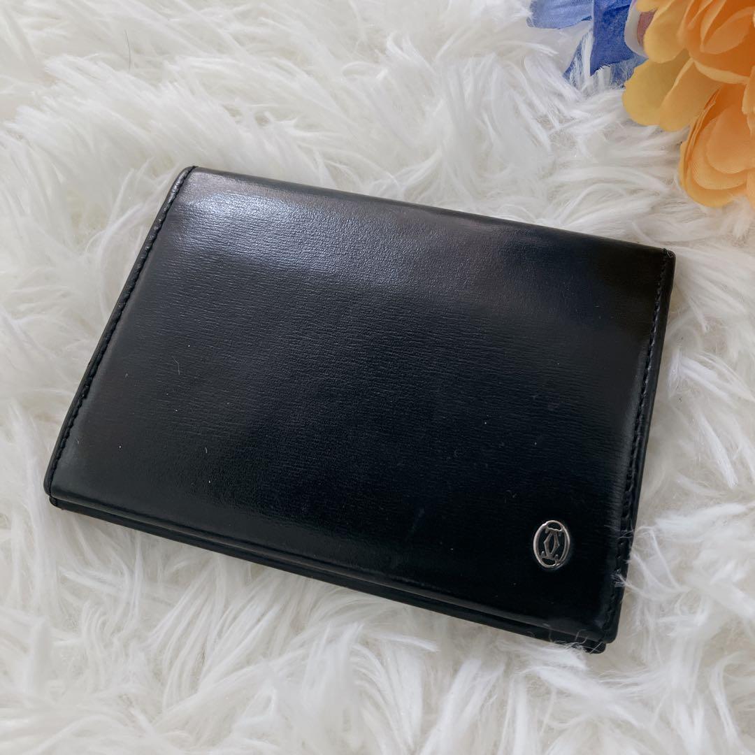 美品　Cartier　カルティエ　パシャ　スムースレザー　カードケース　名刺入れ