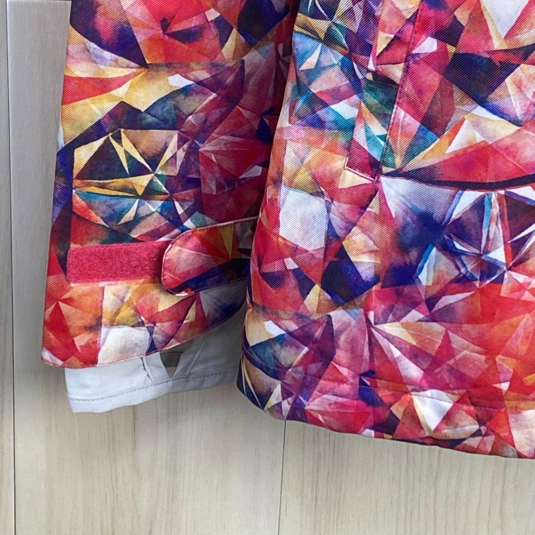 DLite 幾何学模様 レディースLLサイズ スノーボードウェア上下セット