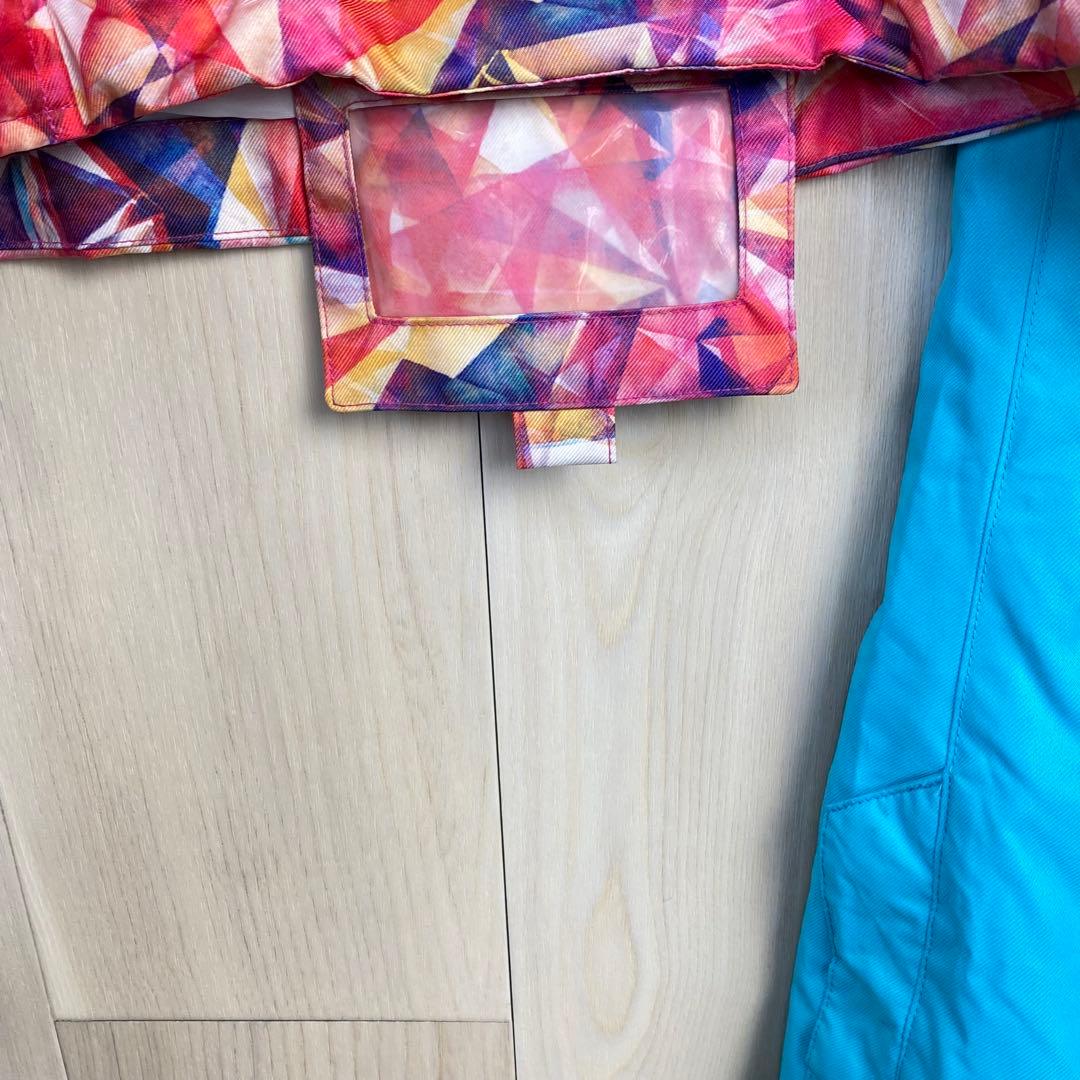 DLite 幾何学模様 レディースLLサイズ スノーボードウェア上下セット