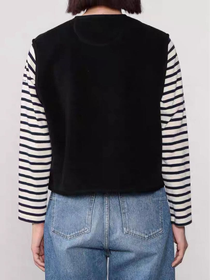 新品DANTON(ダントン)フリース カラーレスベスト レディース38