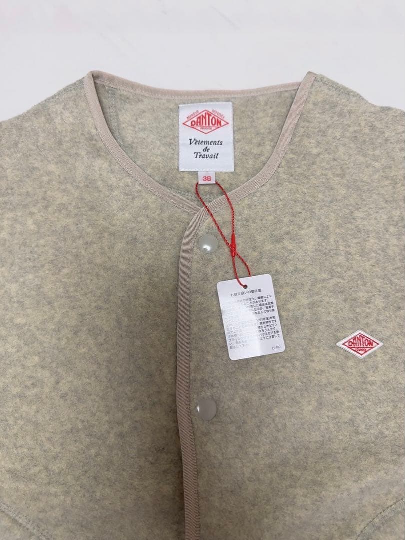 新品DANTON(ダントン)フリース カラーレスベスト レディース38