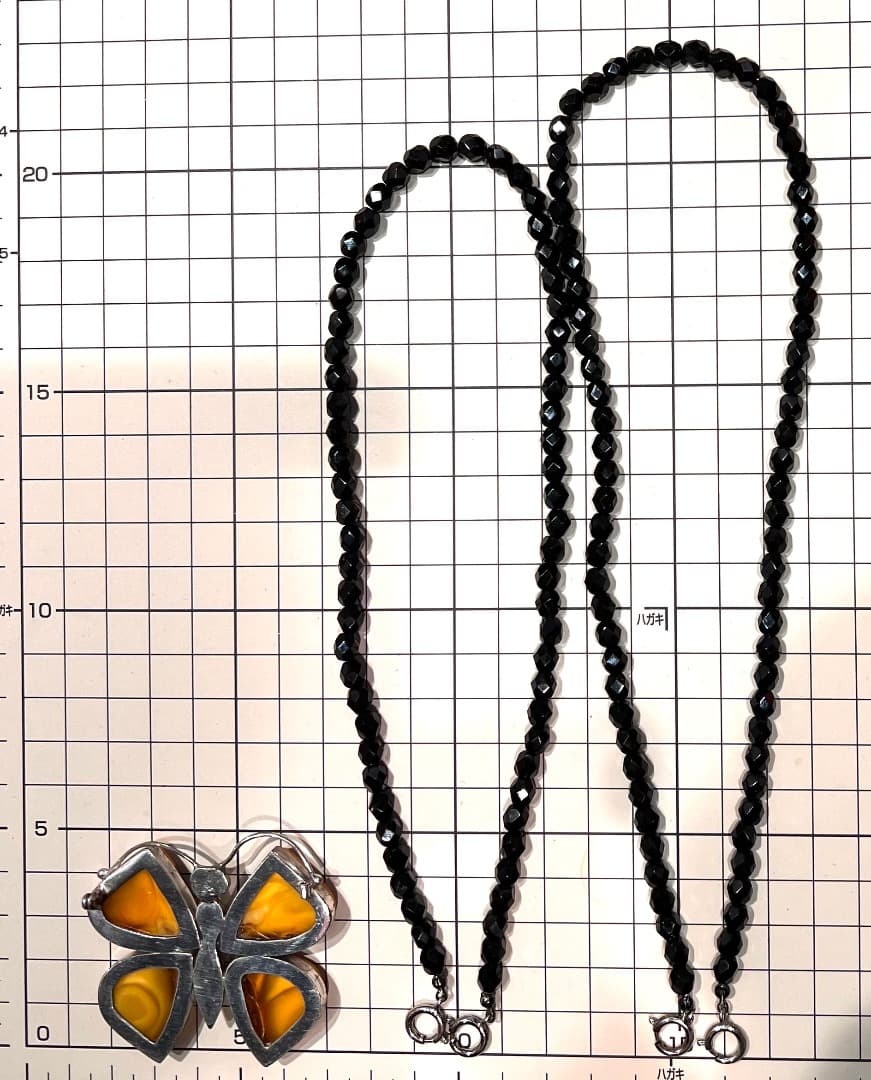 A80 ロイヤルアンバー★ネックレス SILVER