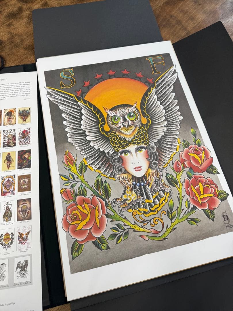 絵画 彫師 限定版 特大ポスターセット　フラッシュ タトゥー レア