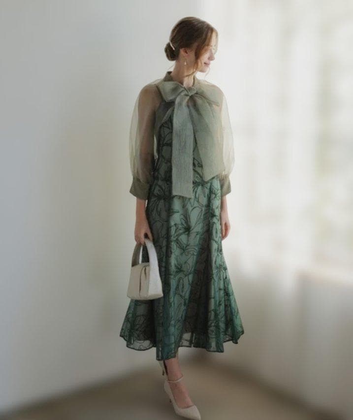 【Dorry Doll】美品♡ボウタイボレロセットドレス 結婚式 オケージョン