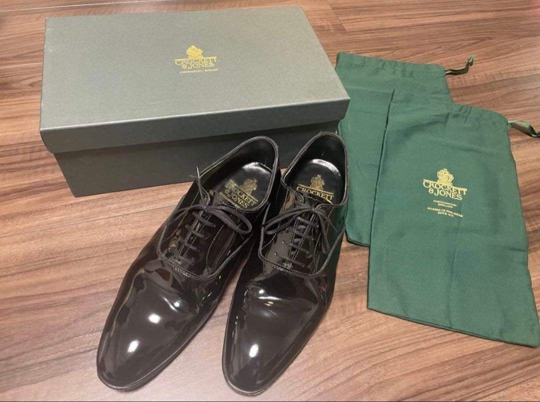 M*R様 結婚式　CROCKETT & JONES 革靴　エナメル26.5cm