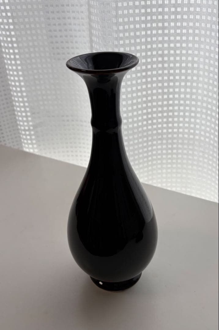 國瑞汽車 創立十週年紀念 花瓶 27.5cm 専用木台・箱・カード付 台湾