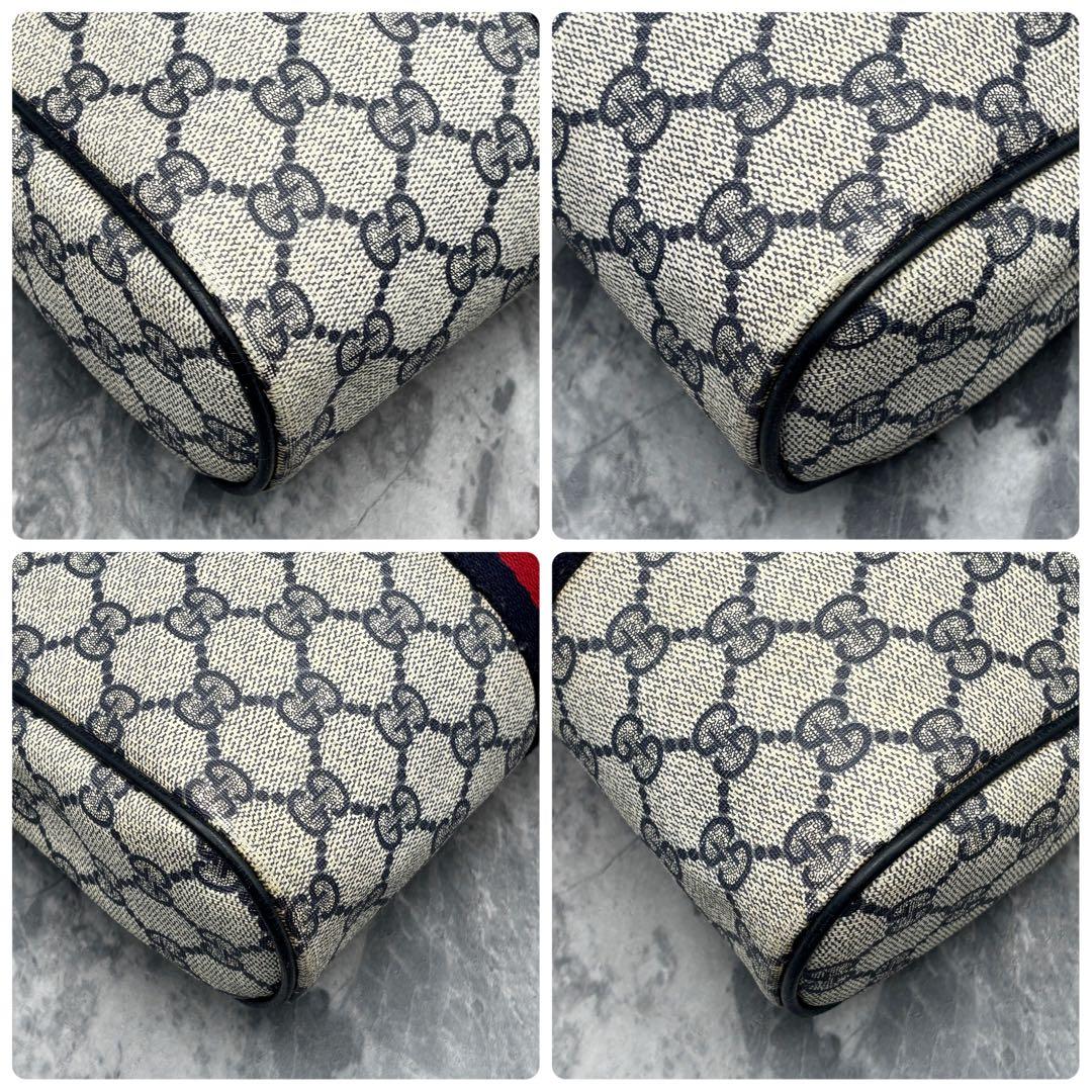 ✨美品✨GUCCI シェリーライン GG ネイビー クラッチバッグ レザー