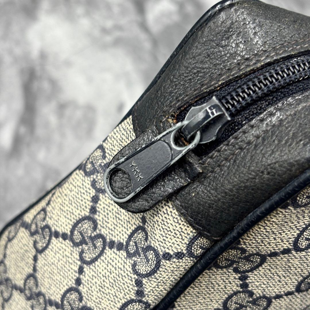 ✨美品✨GUCCI シェリーライン GG ネイビー クラッチバッグ レザー