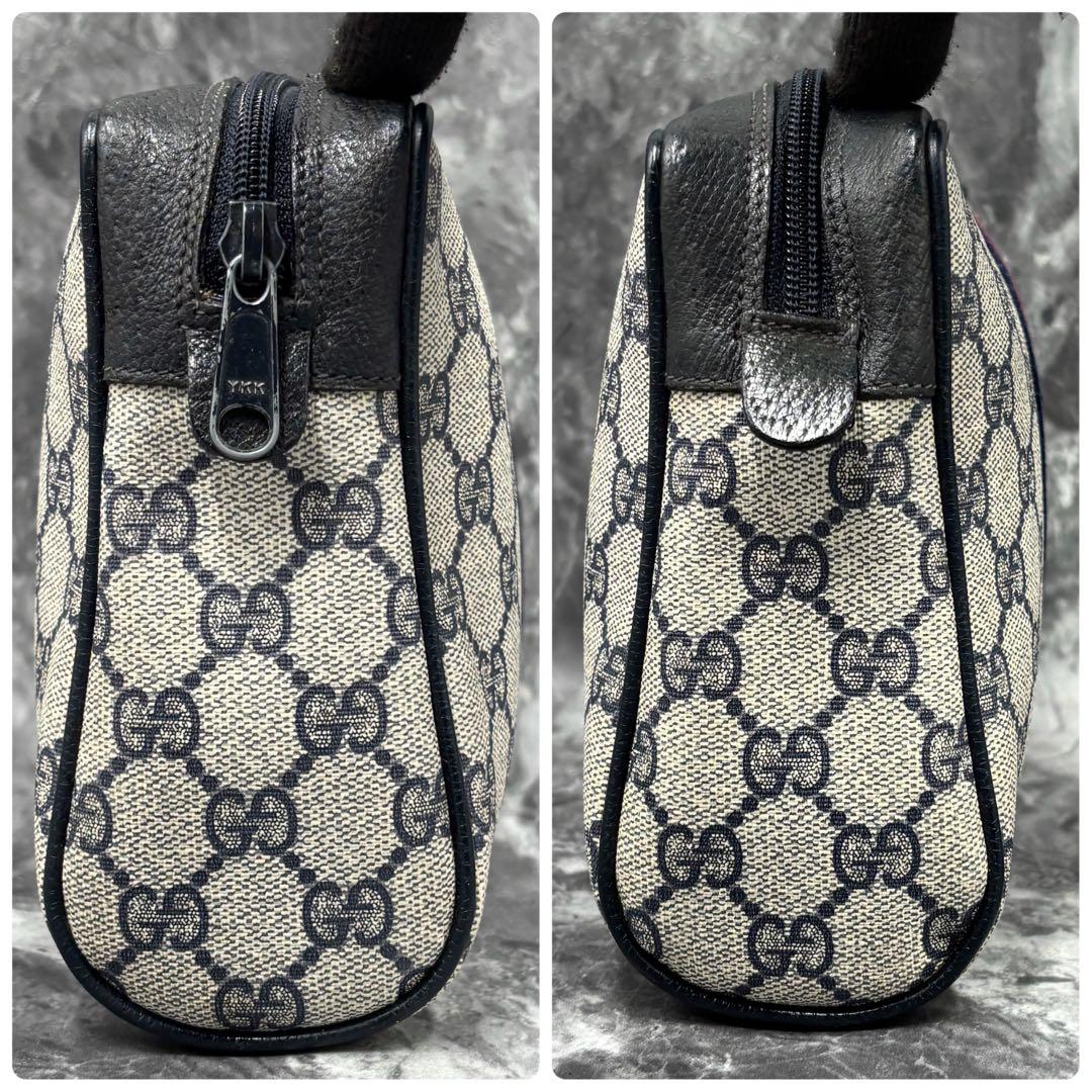✨美品✨GUCCI シェリーライン GG ネイビー クラッチバッグ レザー