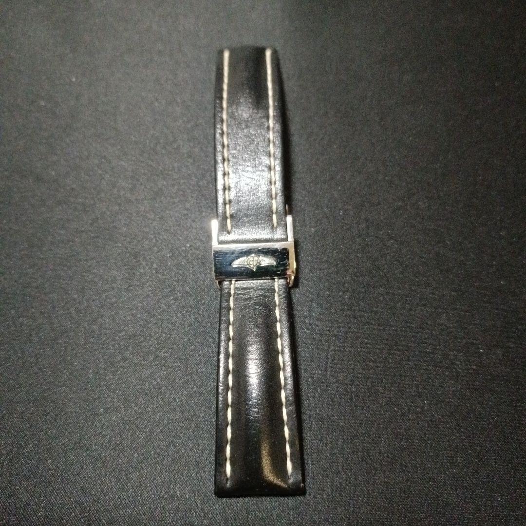 て*ん様 BREITLING レザー ベルト 黒