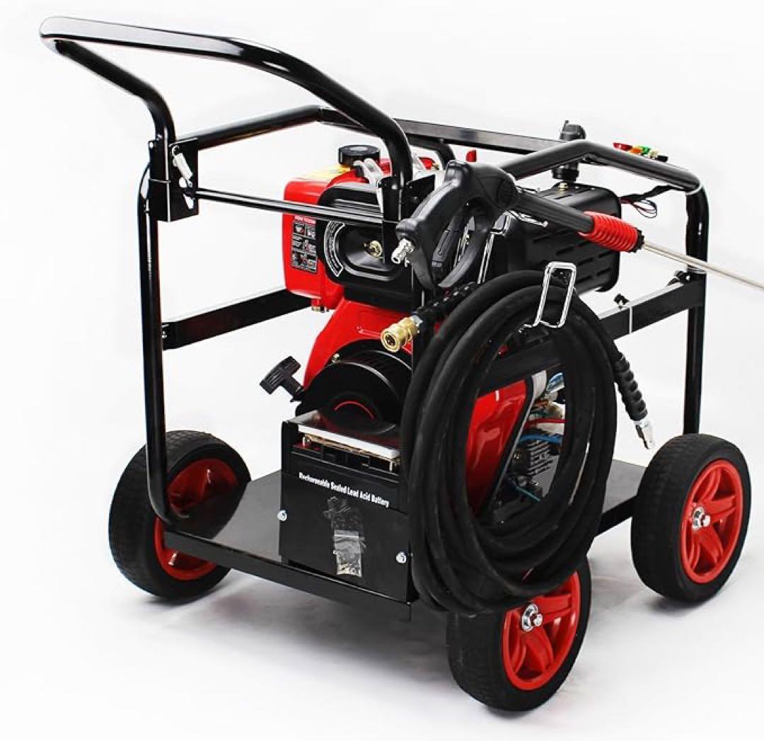 エンジン高圧洗浄機 キーで起動 ディーゼル燃料 エンジン式高圧洗浄機