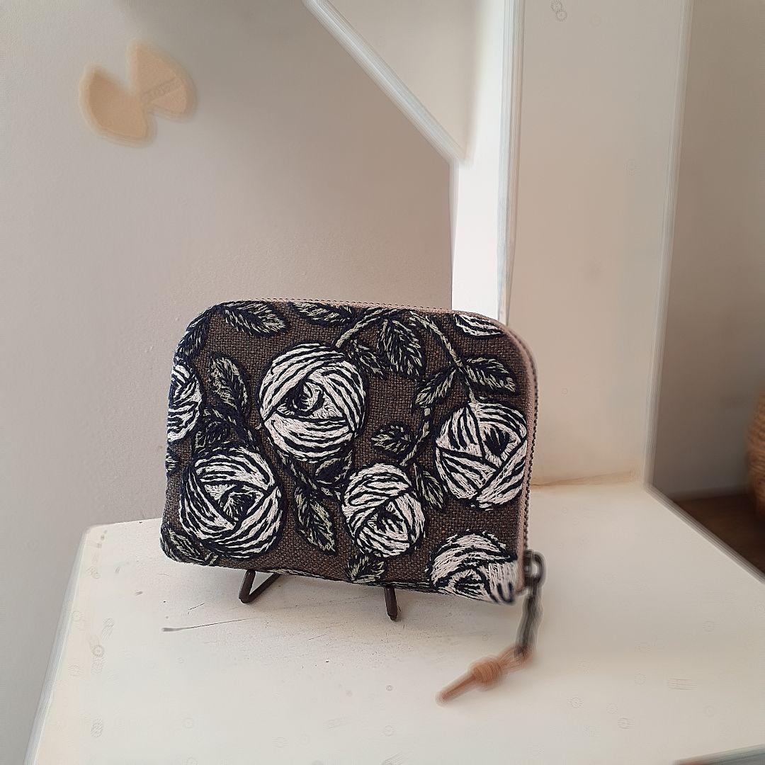 【new❤︎一般販売】⚮̈ ミナペルホネン rosy ロージー◆布製ハーフ財布