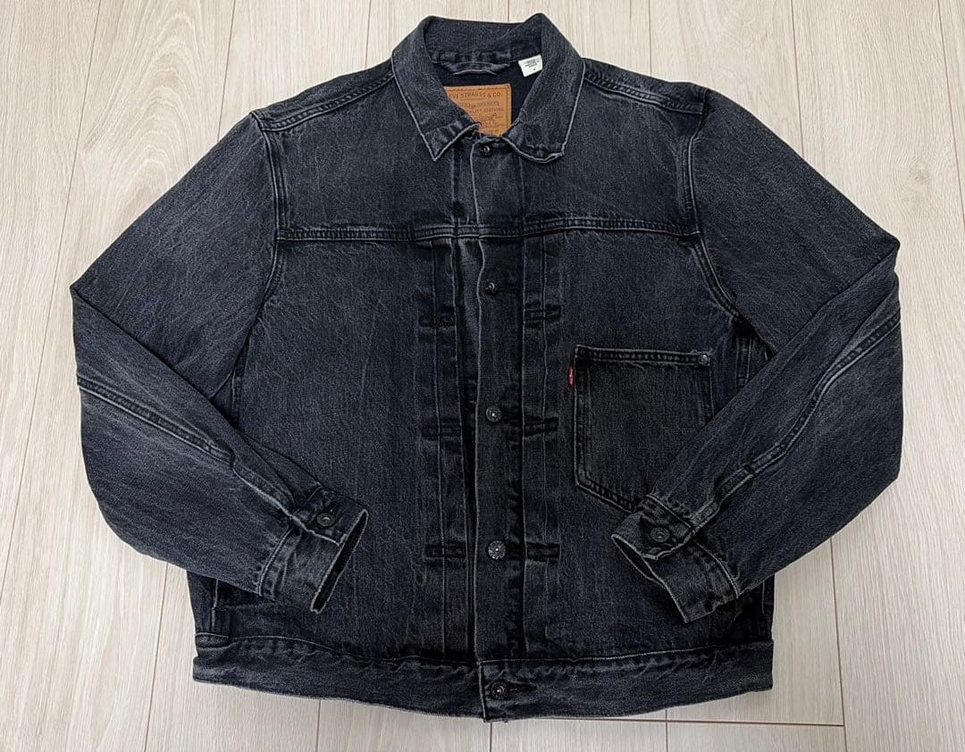 【レア】EDIFICE別注　Levi's ブラックデニムジャケット