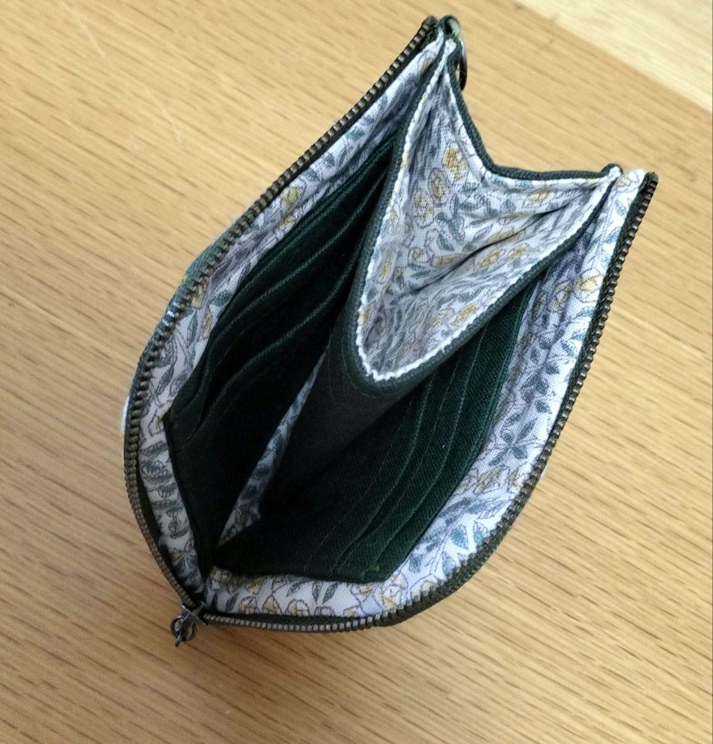 kako　ミナペルホネンハンドメイド　マチ付きハーフウォレットとキーポーチ