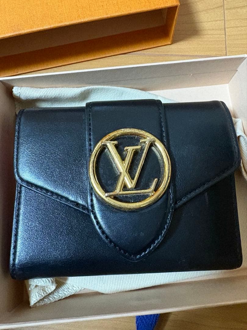 Louis Vuitton 名刺入れ 黒 レザー