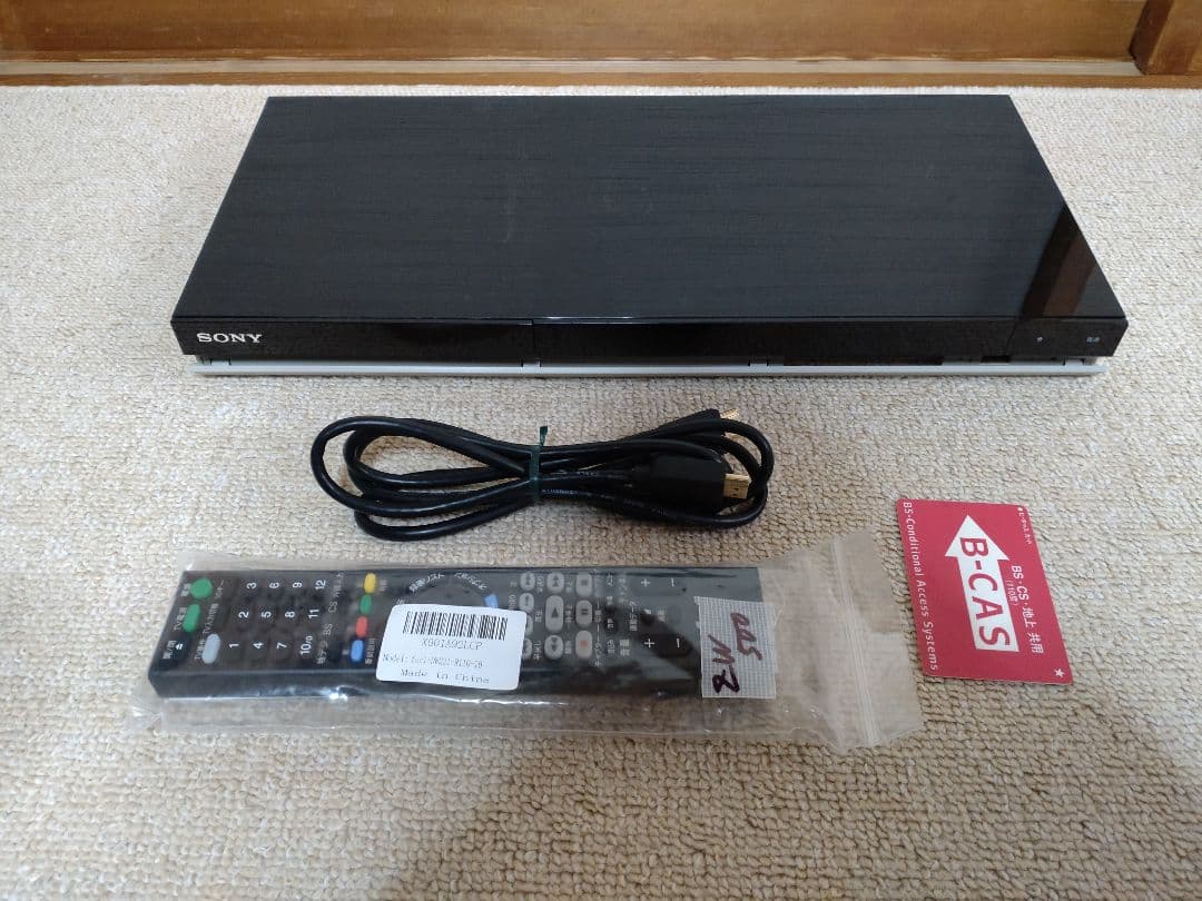 4Kカメラ取込/2番組同時録画 ソニー ブルーレイレコーダー　BDZ-ZW500