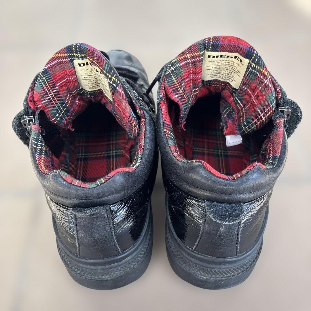 ど*ぶ様 DIESEL レザーブーツ　ブラック シューズ