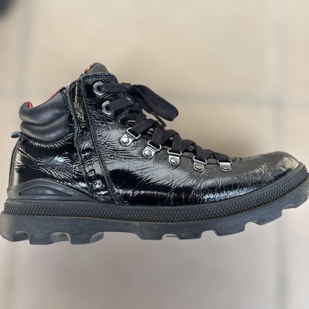 ど*ぶ様 DIESEL レザーブーツ　ブラック シューズ