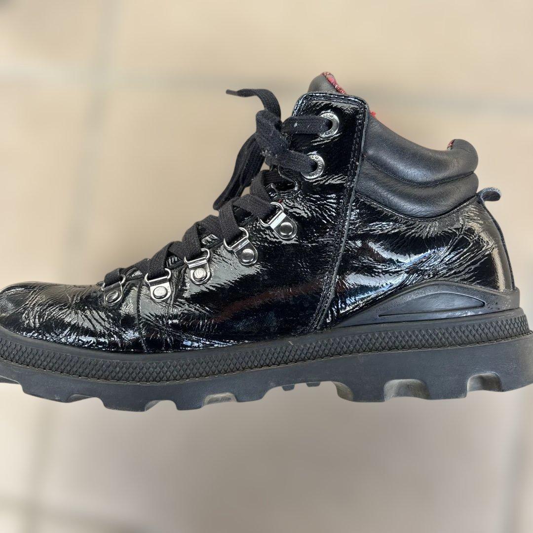 ど*ぶ様 DIESEL レザーブーツ　ブラック シューズ