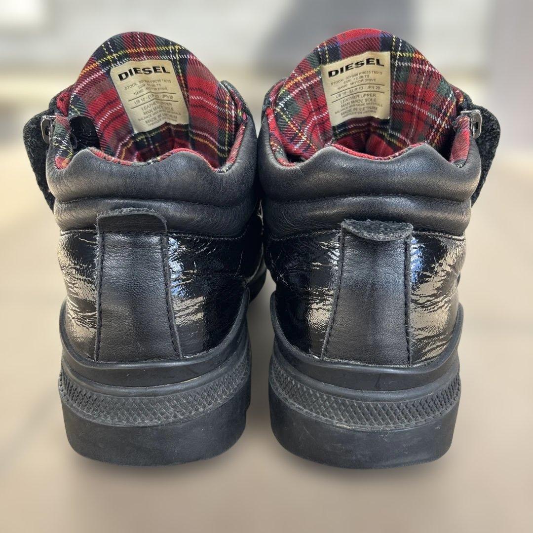 ど*ぶ様 DIESEL レザーブーツ　ブラック シューズ