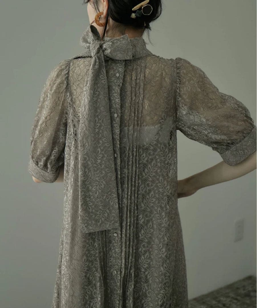 【お値下げ中】etoll バックリボンワンピース インナー付き