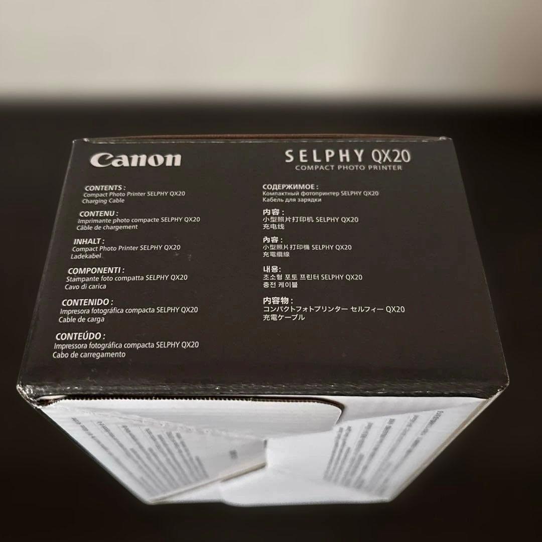 【Canon】SELPHY QX20 コンパクトフォトプリンター ホワイト