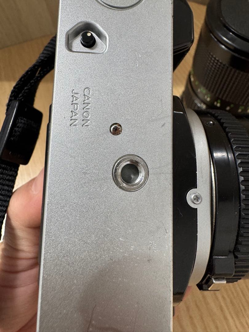 Canon AE-1 フィルムカメラ + Nikonレンズ