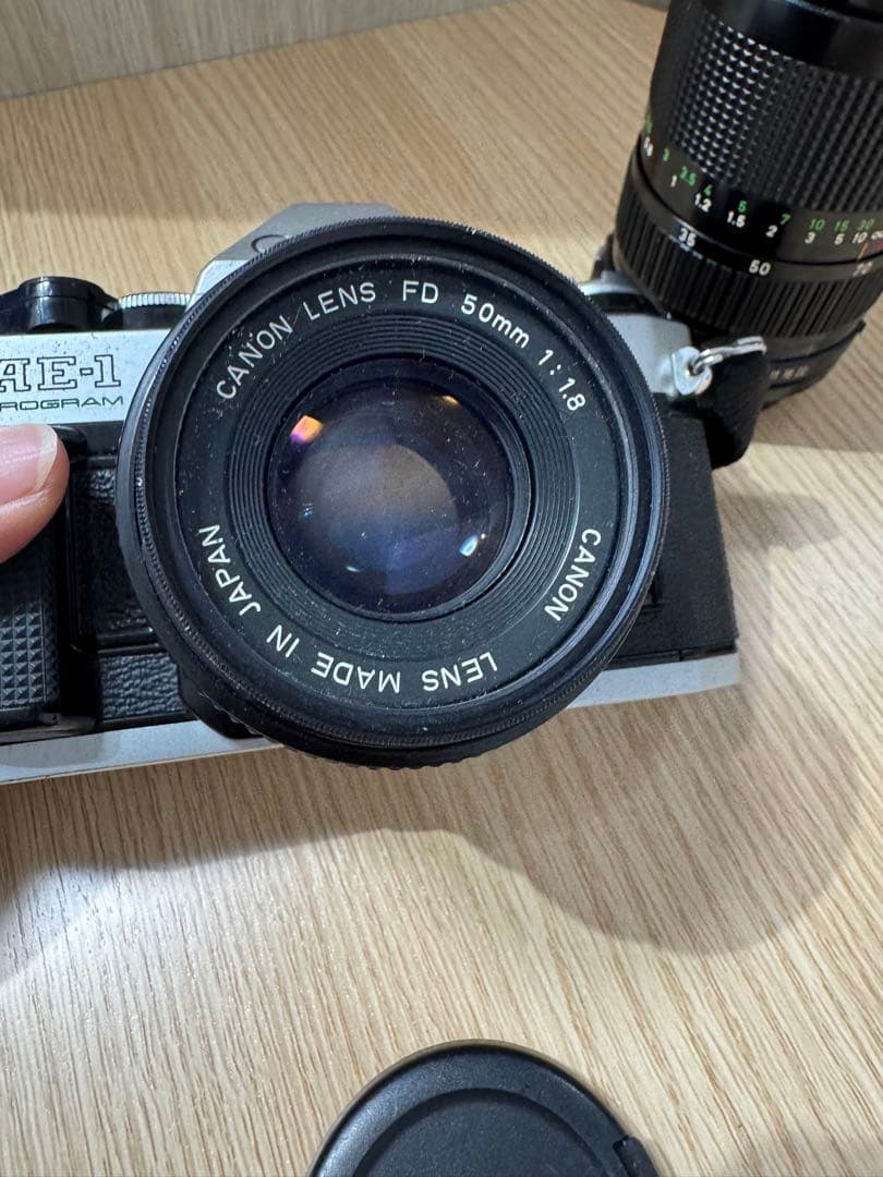 Canon AE-1 フィルムカメラ + Nikonレンズ