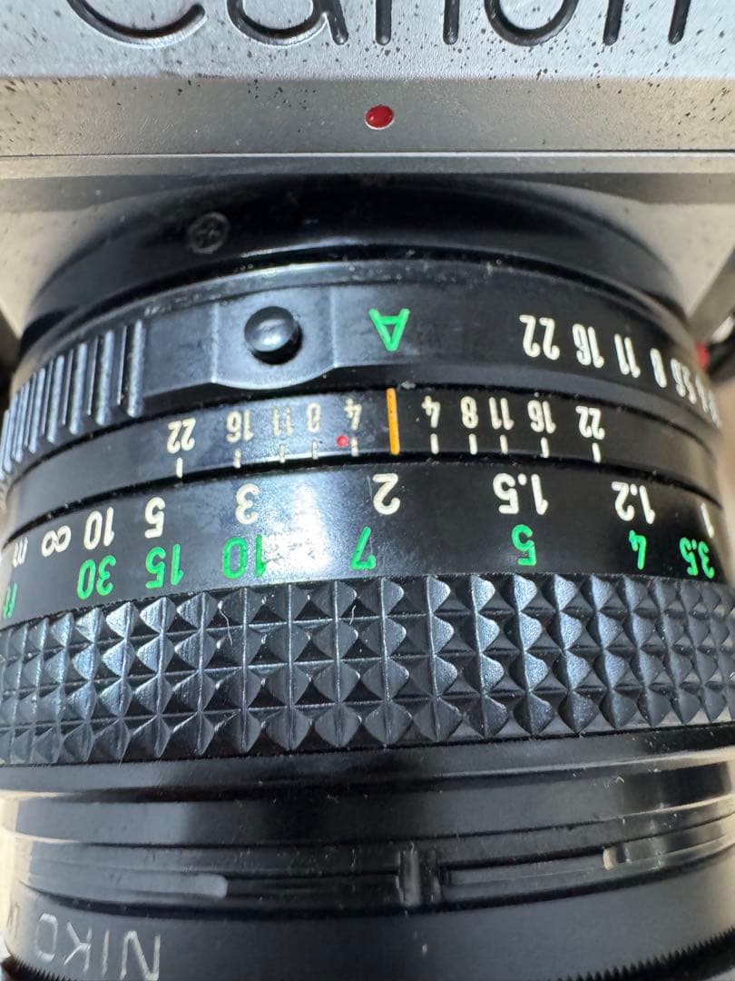 Canon AE-1 フィルムカメラ + Nikonレンズ