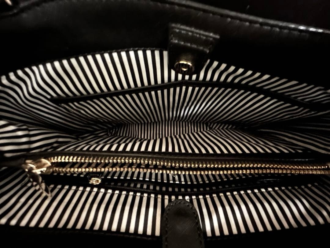 kate spade 黒 ナイロン ビジネスバッグ