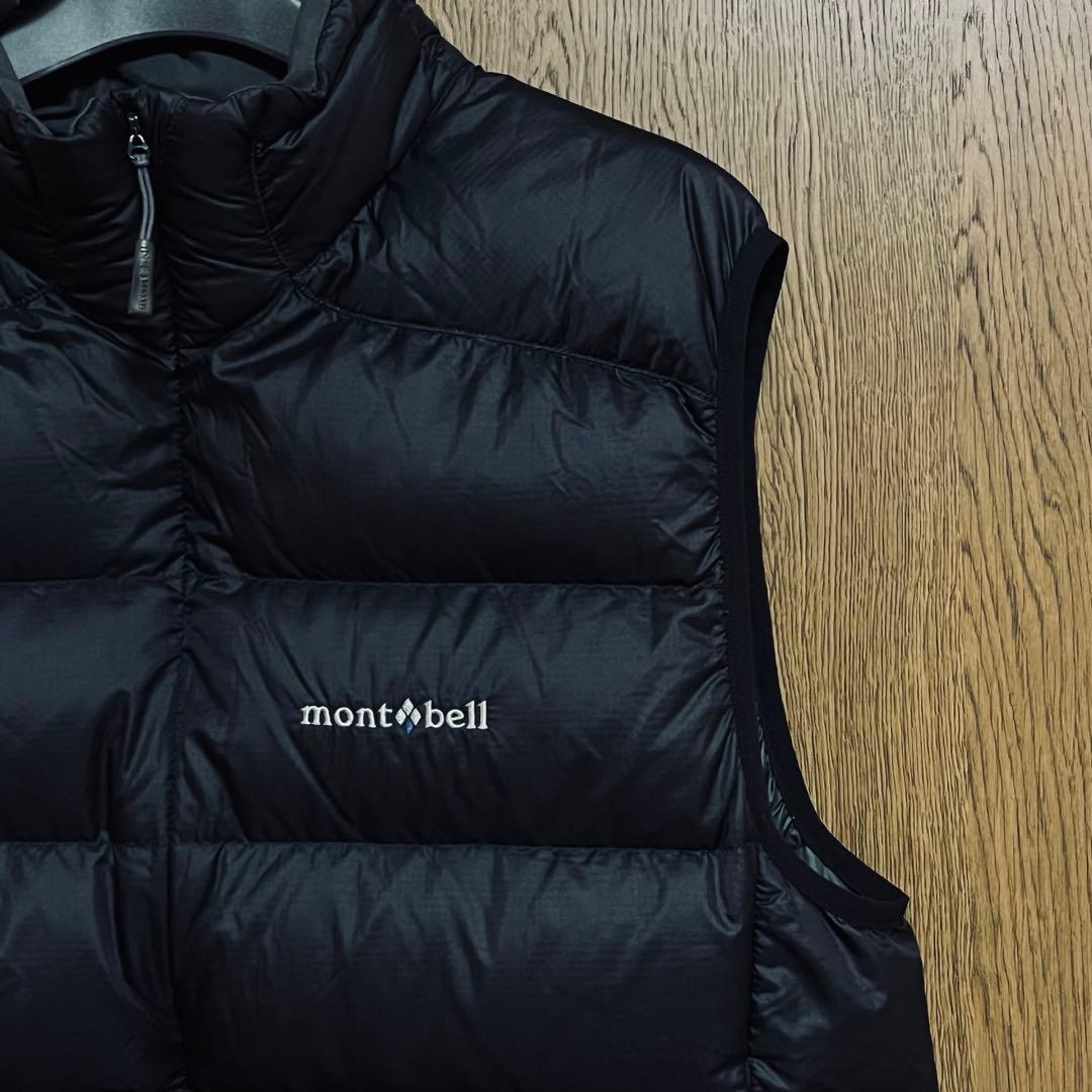 montbell ライトアルパイン、ダウンベスト/1101432メンズMサイズ黒