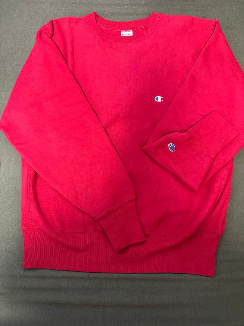 Champion reverse weaveクルーネック トレーナー レッド