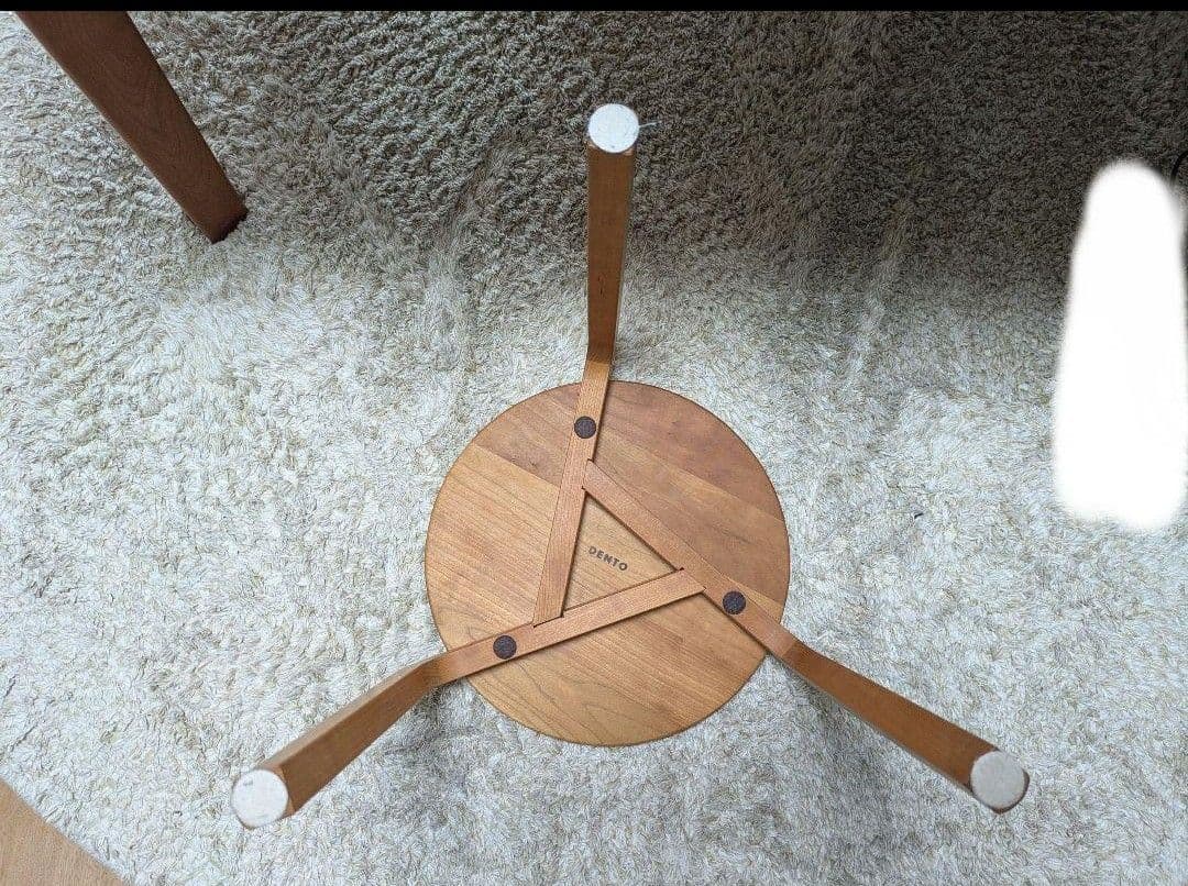 スツール DENTO 木製 無垢 チェリー 三つ足　一脚