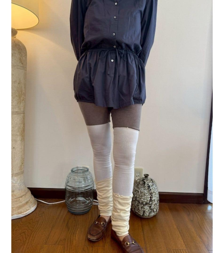 パピエ　Hope you like leggins/grey 新品未使用