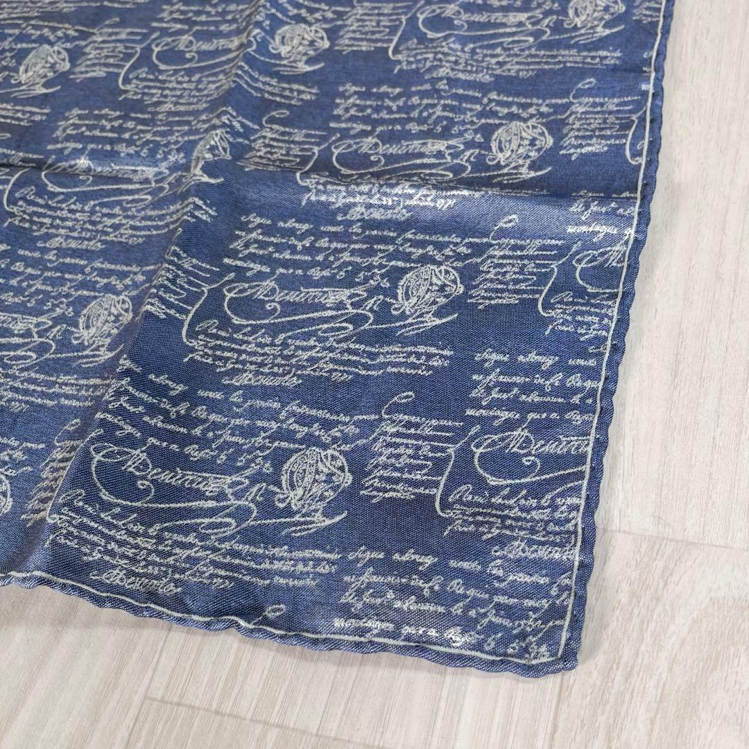 【未使用級】ベルルッティ　ハンカチ　スクリット　カリグラフィ　現行　近年モデル