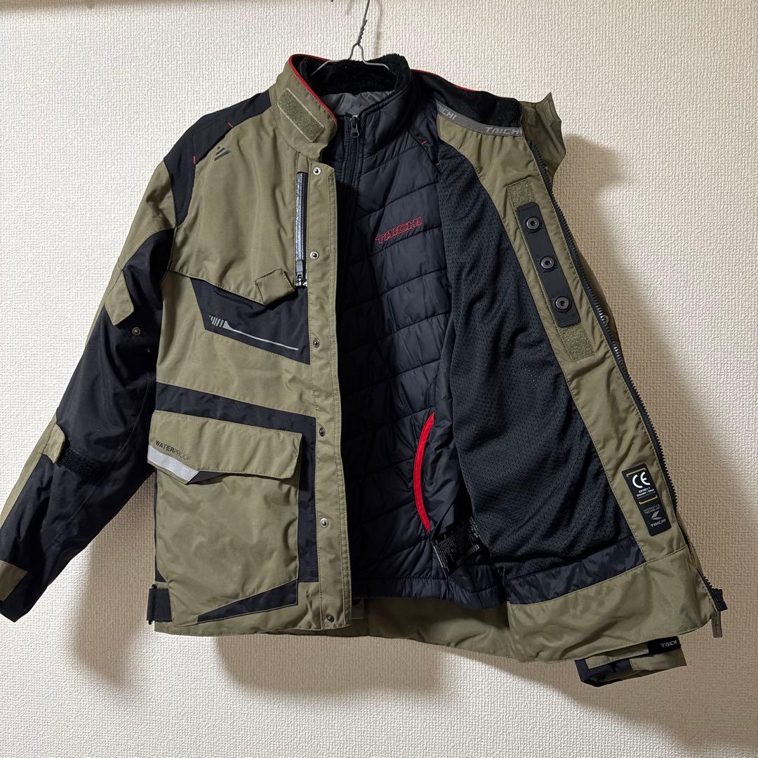 RSタイチ ドライマスタージャケット　Ｌサイズ　カーキ色