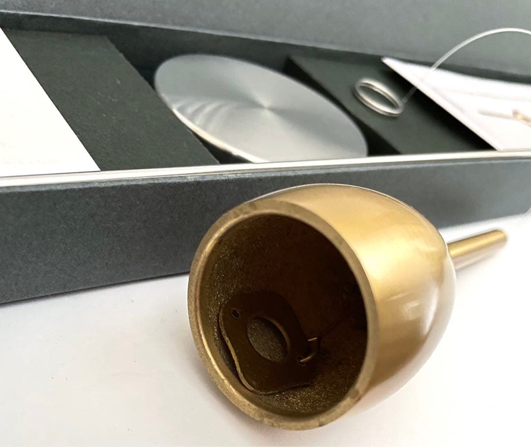 能作　風鈴　スリム　ゴールド　風鈴スタンド　セット