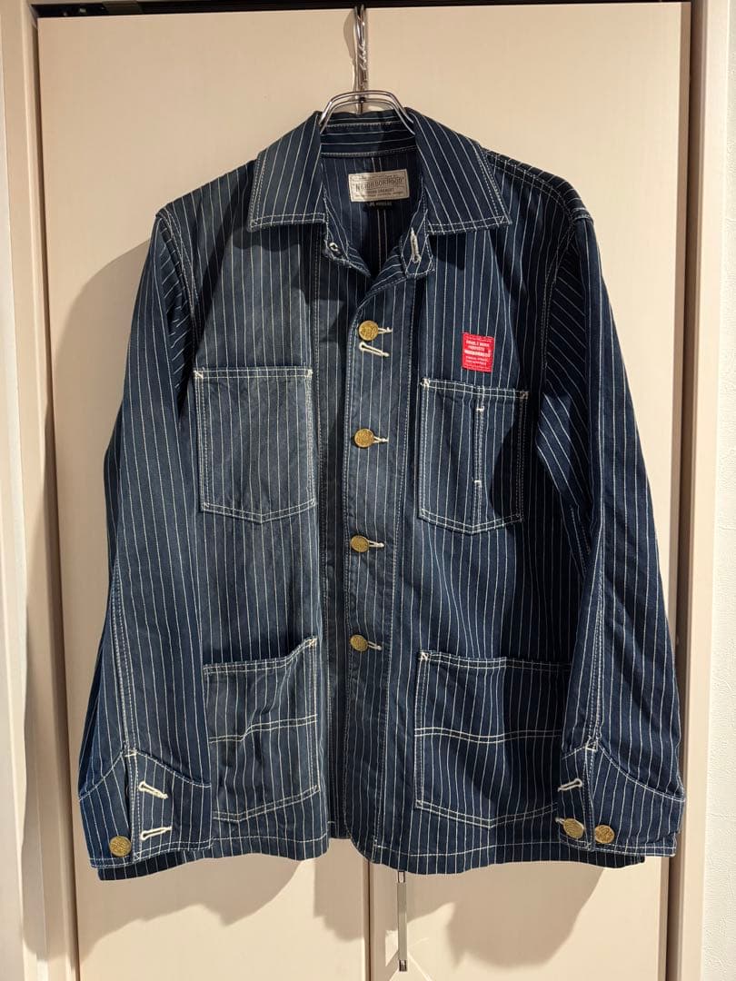 NEIGHBORHOOD ストライプカバーオール Mサイズ