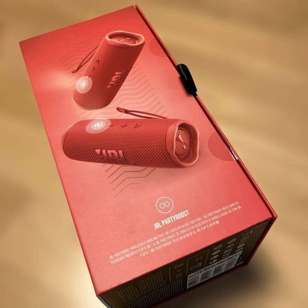 【新品未使用】JBL FLIP6 Bluetoothスピーカー ［レッド］