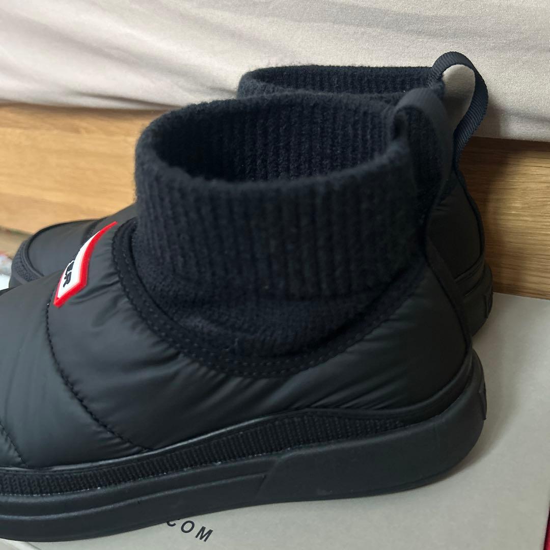 HUNTER ハンター イン/アウト ニッティド カフ スリッパーブーツ