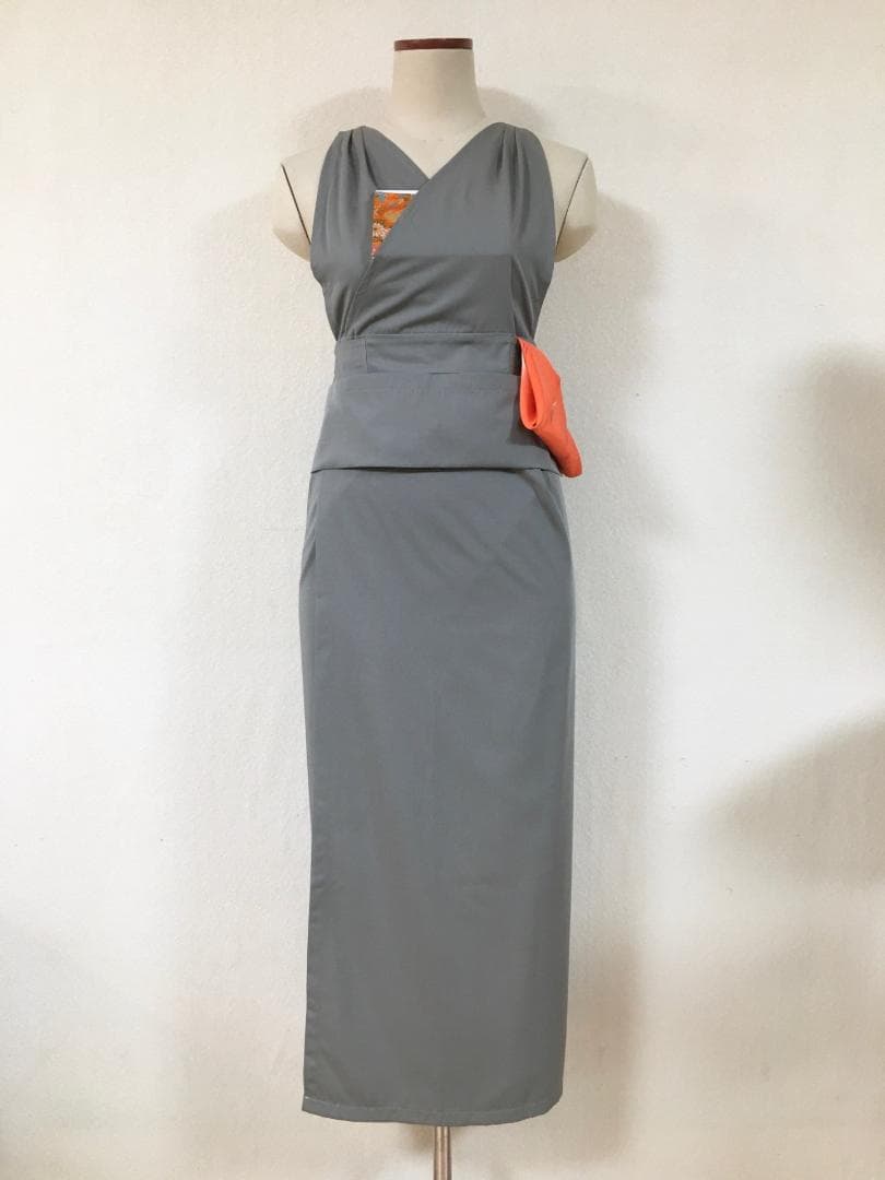 茶道稽古着　二部式　ツイル　グレーカーキ