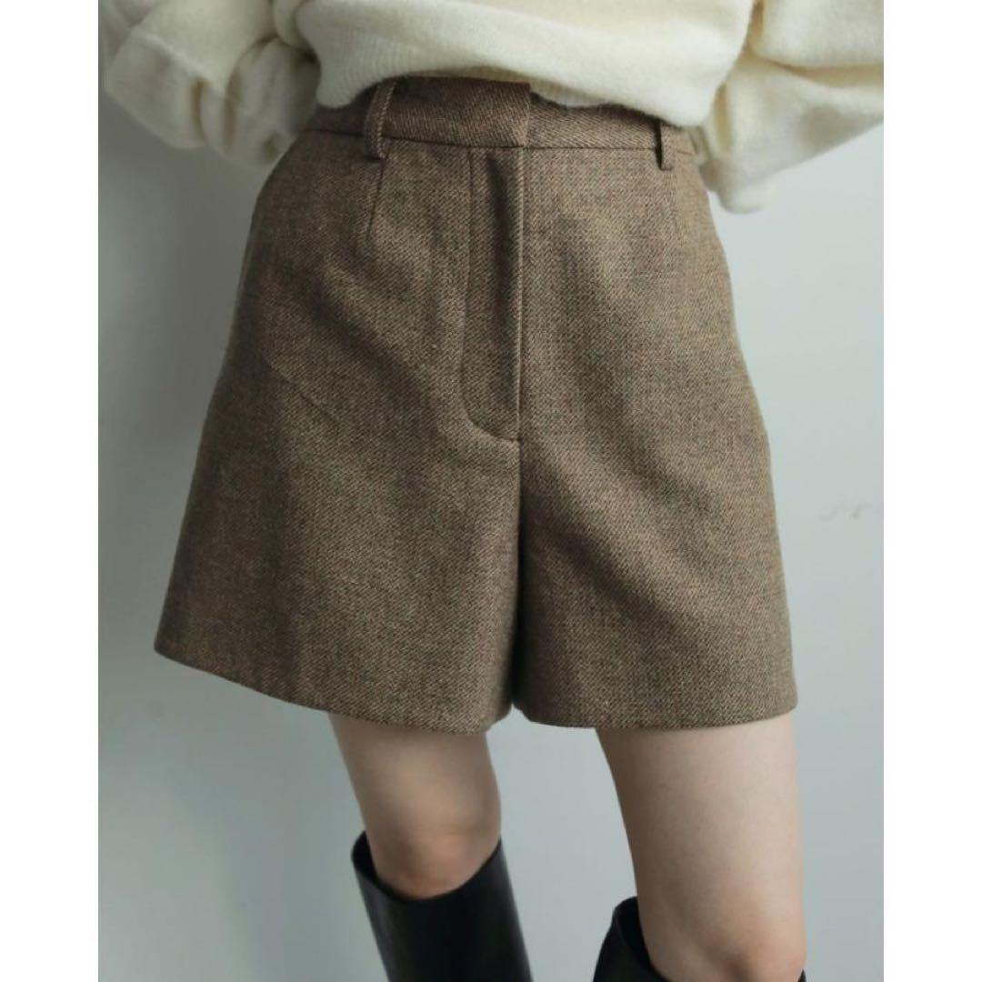 anuke へリンボーンショートパンツ 36
