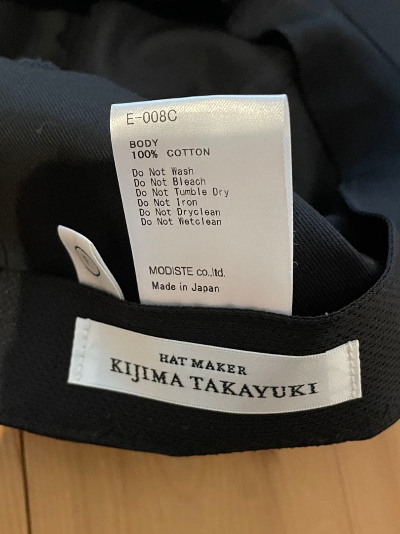 KIJIMA TAKAYUKI　COTTON GABA 6PANEL CAP