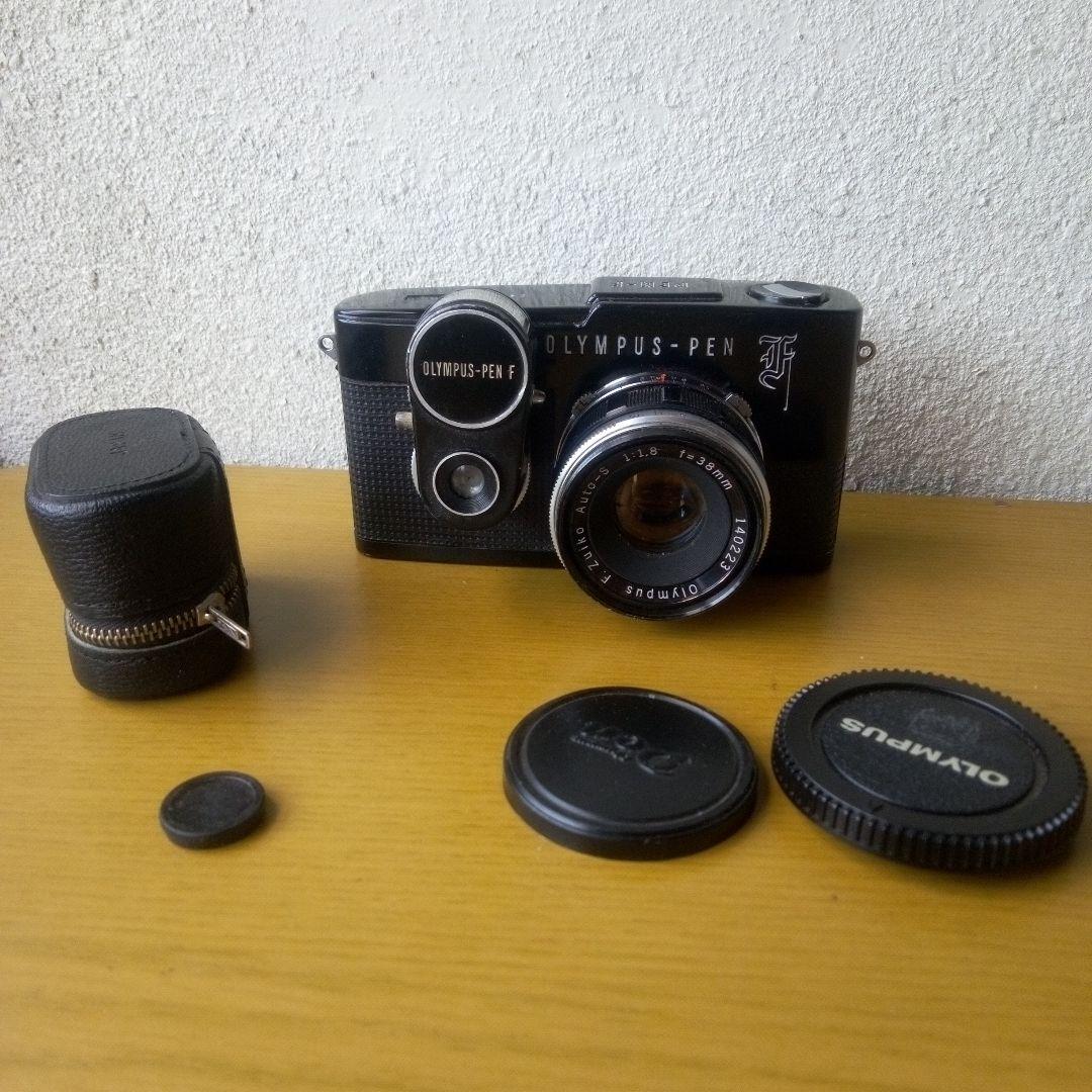 黒塗り Olympus PEN F フィルムカメラ実働品