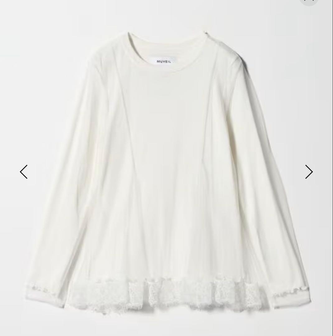 MUVEIL シアー レイヤード トップス