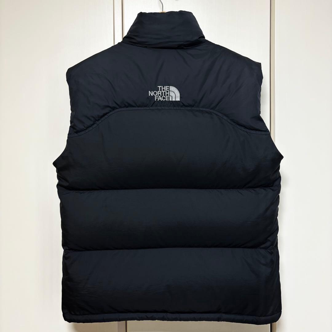 ノースフェイス ヌプシ　ダウン　ベスト　センターロゴ　Mサイズ　状態良好品
